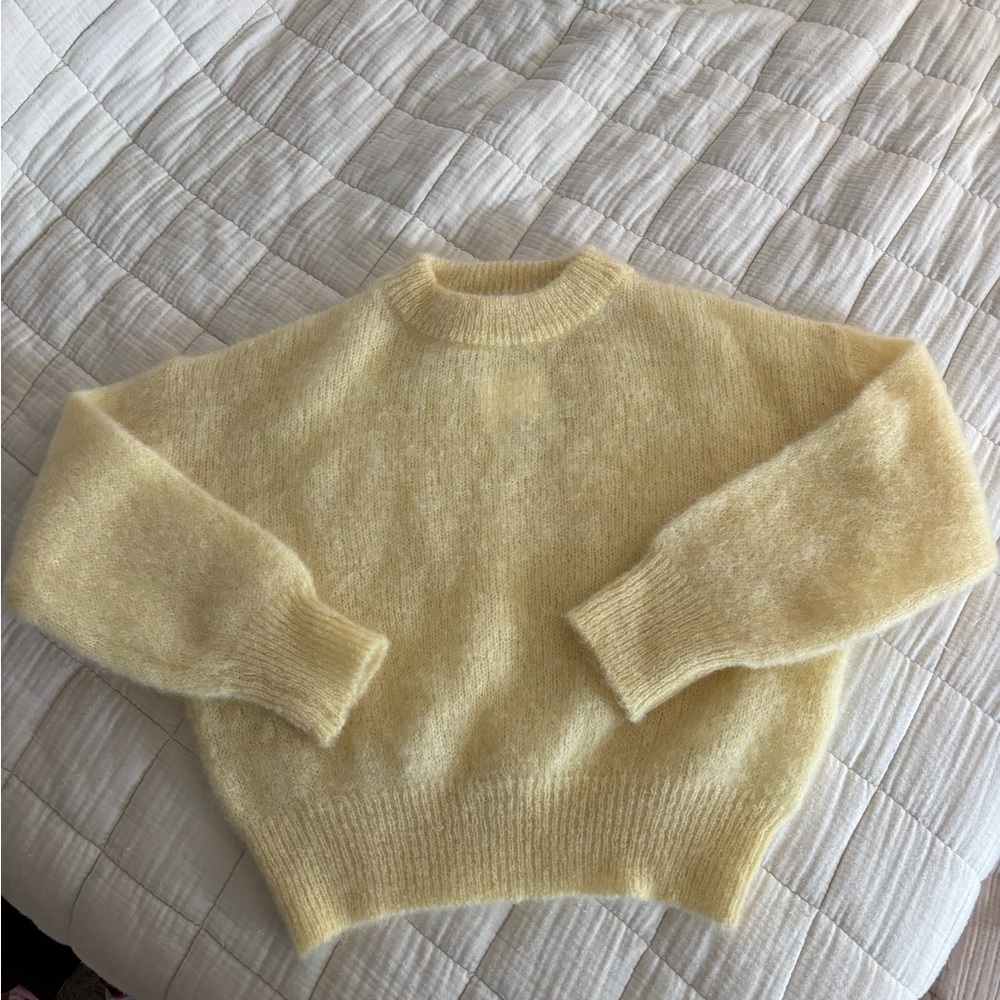 Yellow Crew Neck Sweater